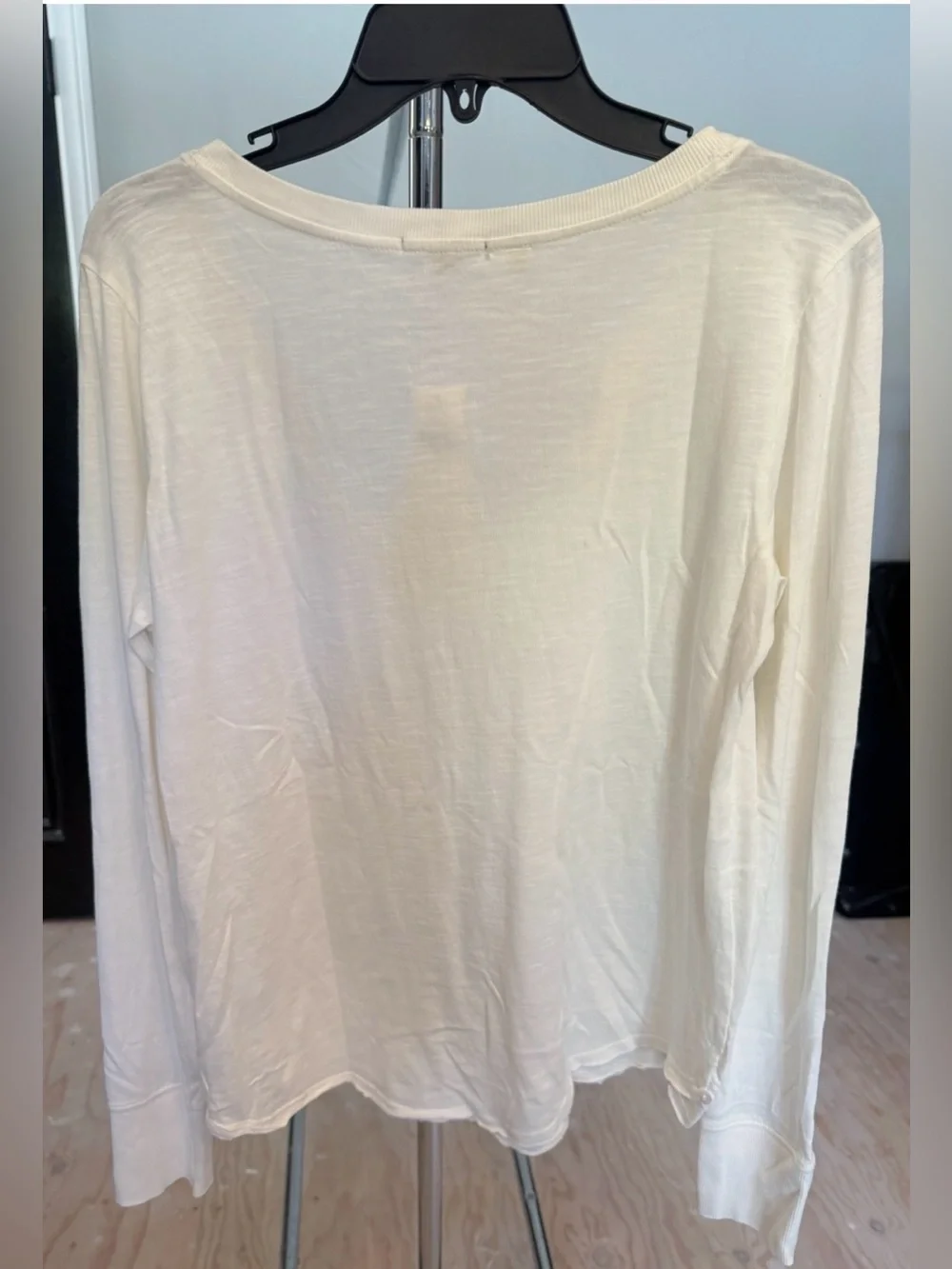 Anthropologie Long Sleeve Scoop Round Neck Top - Picture 4 of 7